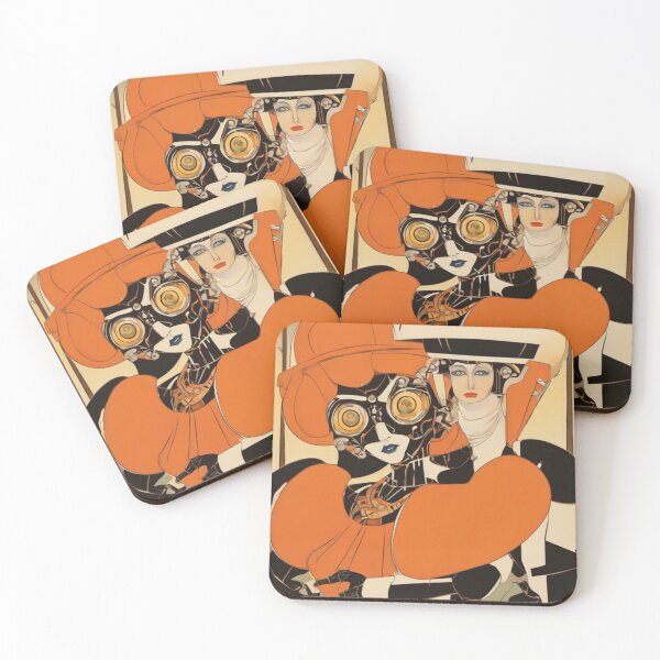 Item preview, Robot Love Art Illustrations from the 1800s | #58 designed and sold by NickWhittleArt.