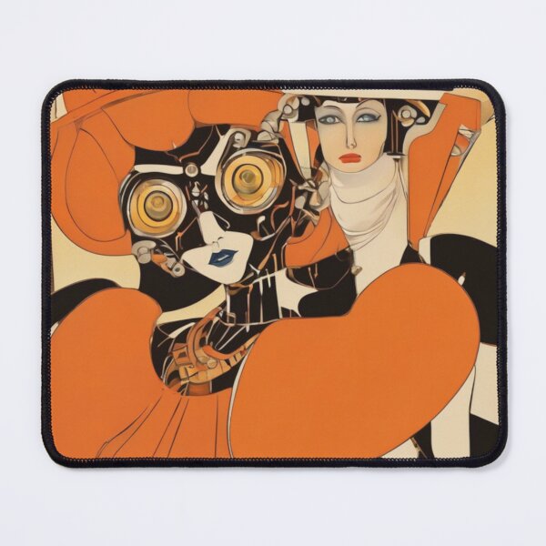 Item preview, Robot Love Art Illustrations from the 1800s | #58 designed and sold by NickWhittleArt.