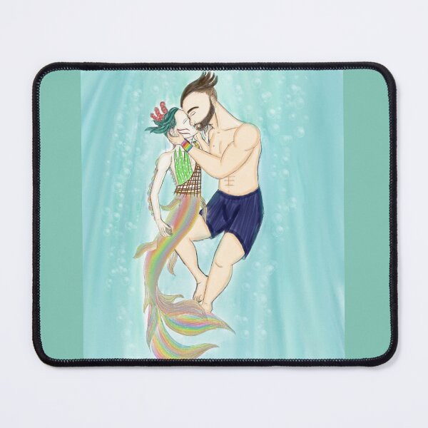 Item preview, A Merman's Kiss designed and sold by illustratively J. artworks.