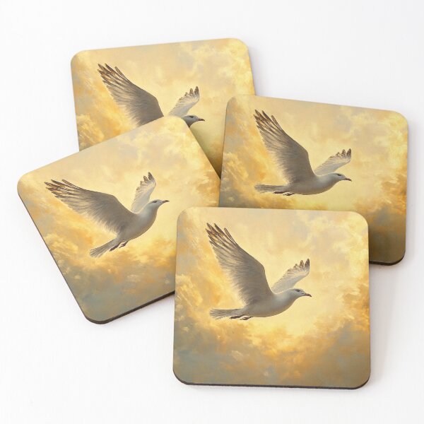 Item preview, A Seagull in the Golden Evening Light by Elin Norrgård designed and sold by VelvetEchoArt.