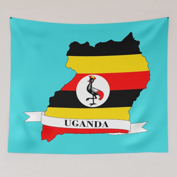 Item preview,  Flag map of Uganda designed and sold by visual adventures.