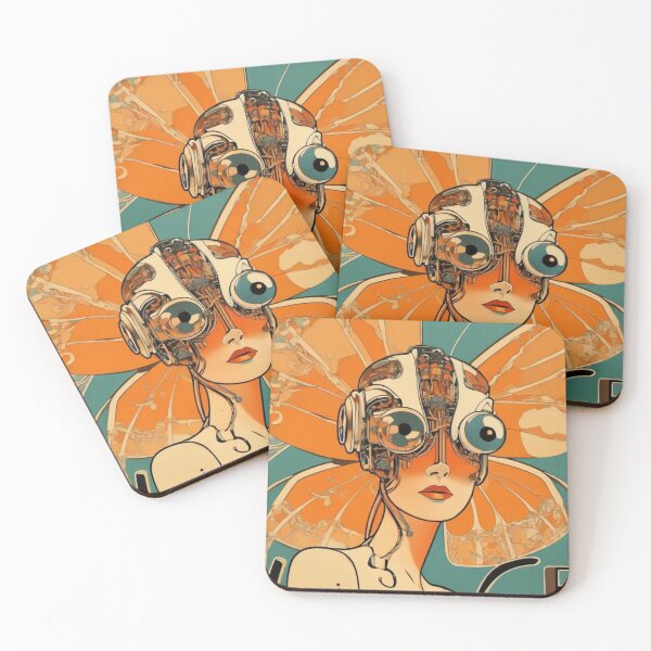 Item preview, Robot Love Art Illustrations from the 1800s | #59 designed and sold by NickWhittleArt.