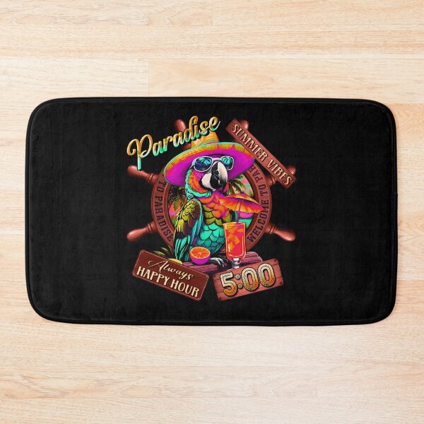 Item preview, Always Happy Hour in Paradise It's 5 o'clock Parrot Summer Vibes designed and sold by MindWave THC.
