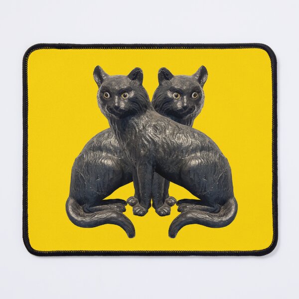 Item preview, Statue of a black cat with yellow eyes designed and sold by PariSeine.