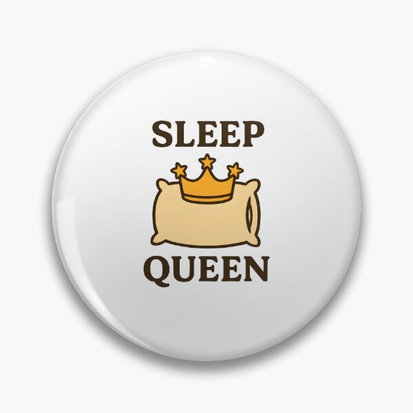Item preview, Sleep Queen Funny Nap Lover Pillow Crown Design designed and sold by allogy.