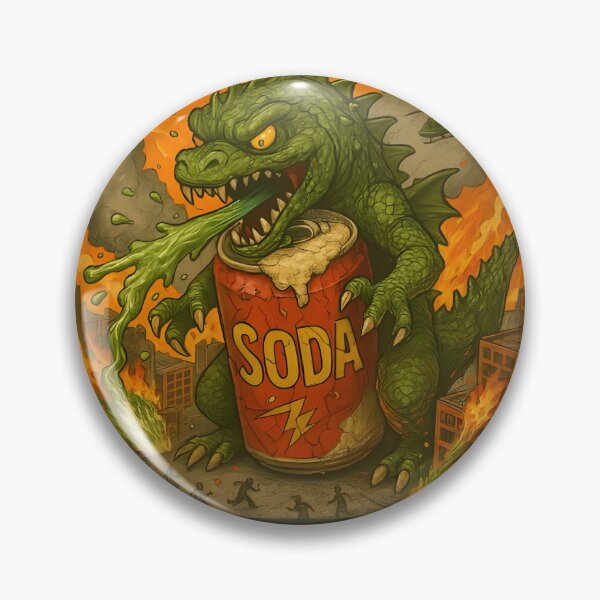 Item preview, Sodazaur: The Carbonation Crisis – Explosive Kaiju Soda Tee designed and sold by Snackwear Apparel.