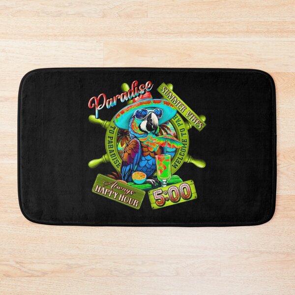 Item preview, Always Happy Hour in Paradise It's 5 o'clock Parrot Summer Vibes designed and sold by MindWave THC.
