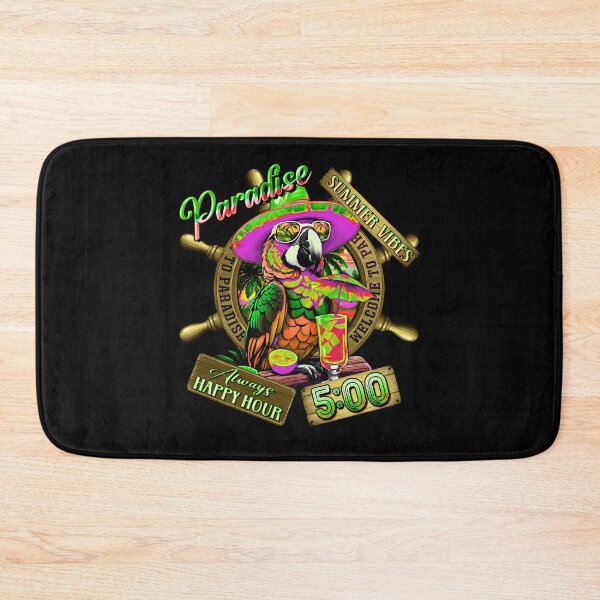 Item preview, Always Happy Hour in Paradise It's 5 o'clock Parrot Summer Vibes designed and sold by MindWave THC.