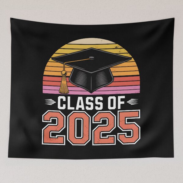 Item preview, Class of 2025 – Retro Graduation Cap Design designed and sold by Fragy72.