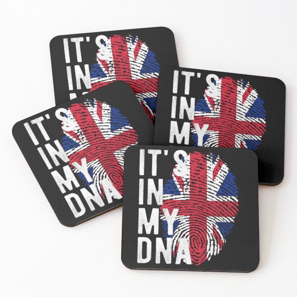 Item preview, British DNA Fingerprint – It’s in My DNA UK Flag Gift for Proud Britons (shirts, stickers, mug, hoodies...) designed and sold by Misnrays93.