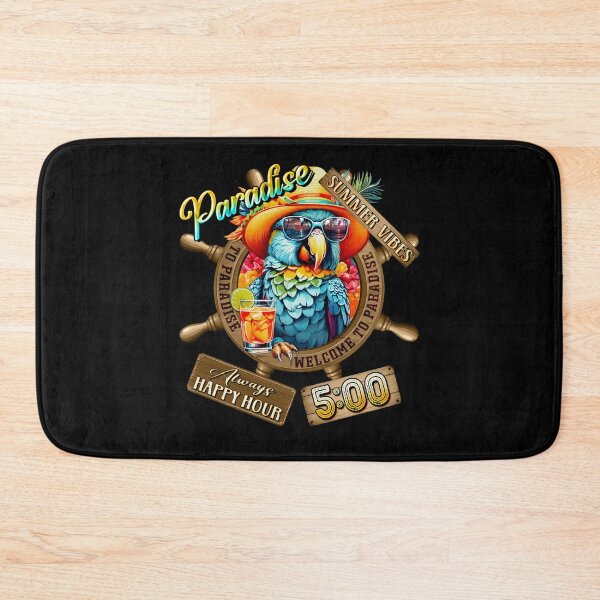 Item preview, Always Happy Hour in Paradise It's 5 o'clock Parrot Summer Vibes designed and sold by MindWave THC.