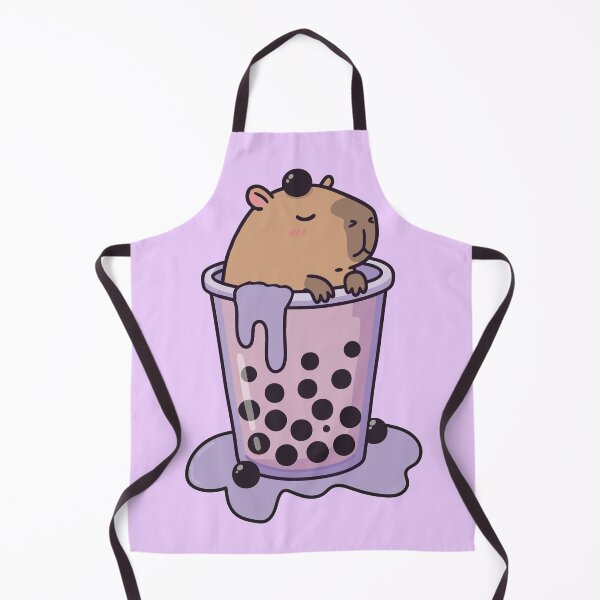 Item preview, Cute Capybara in Boba Tea Cup – Boba Time Kawaii Animal Art designed and sold by imaginariun.