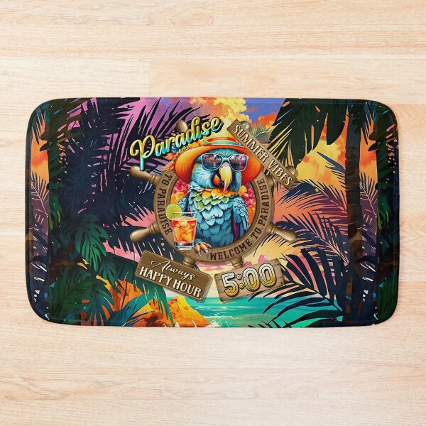 Item preview, Always Happy Hour in Paradise It's 5 o'clock Parrot Summer Vibes designed and sold by MindWave THC.