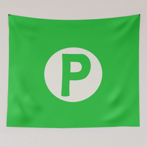 Item preview, letter p green designed and sold by ZiphGames.