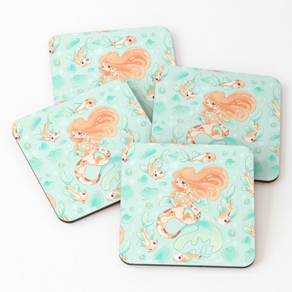 Item preview, Koi Carp Mermaid Illustration designed and sold by evybenita.
