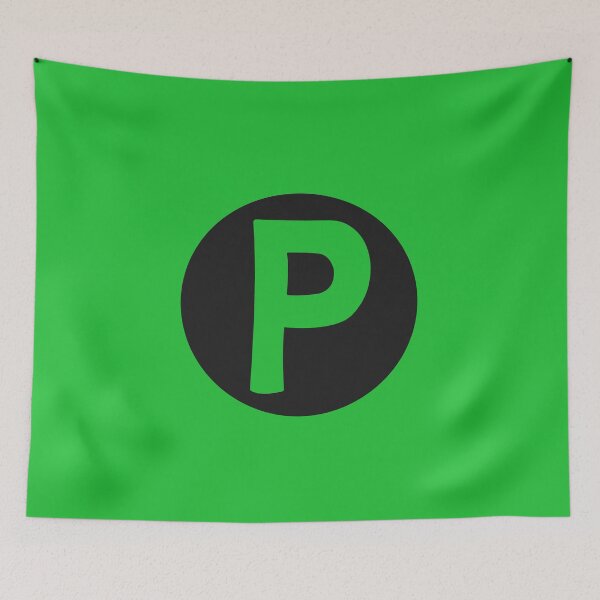 Item preview, letter p green designed and sold by ZiphGames.