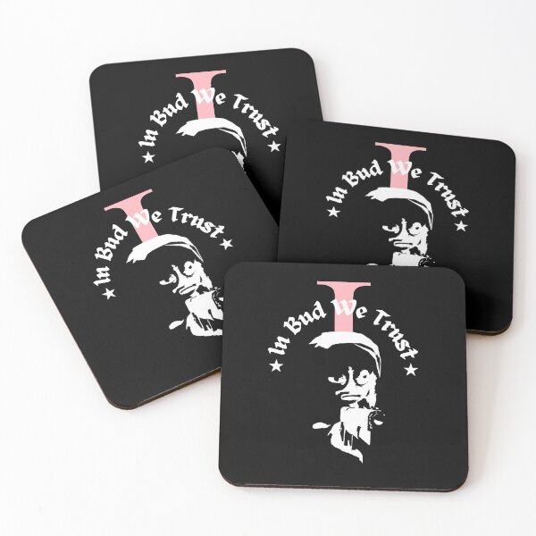 Item preview, In Bud We Trust | Schedule I White Text & Pastel Pink Accent designed and sold by LucidWorkshop.