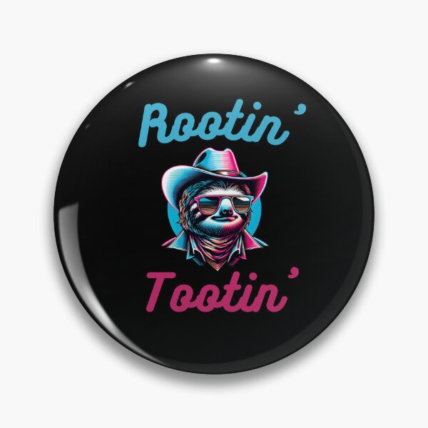Item preview, Rootin' tootin' funny sloth cowboy humor retro sloth western designed and sold by snowry.