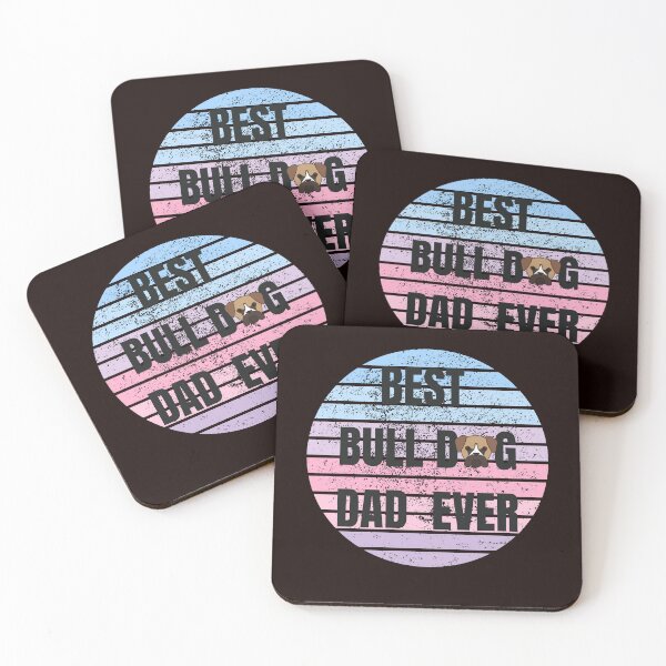 Item preview, Best Bull Dog Dad Ever designed and sold by apple-tea.