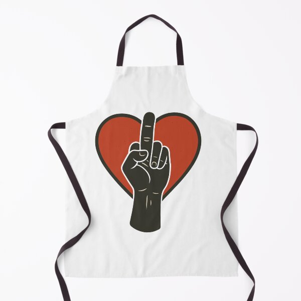 Item preview, Middle Finger Hand with Heart Background designed and sold by negve.