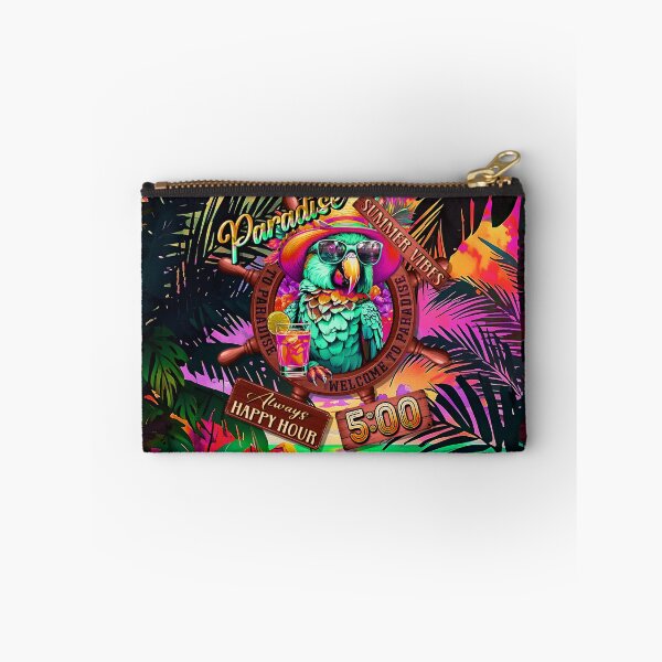 Item preview, Always Happy Hour in Paradise It's 5 o'clock Parrot Summer Vibes designed and sold by MindWave THC.