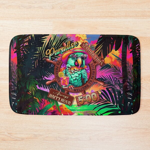 Item preview, Always Happy Hour in Paradise It's 5 o'clock Parrot Summer Vibes designed and sold by MindWave THC.