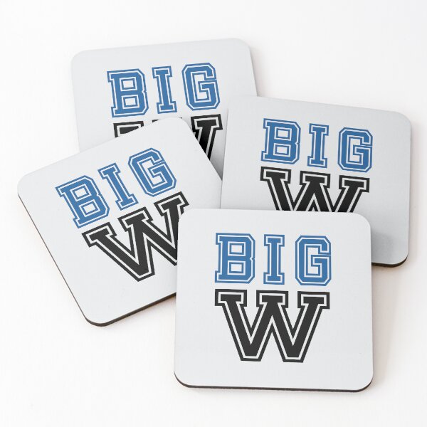 Item preview, "Big W" in blue and black  designed and sold by PariSeine.