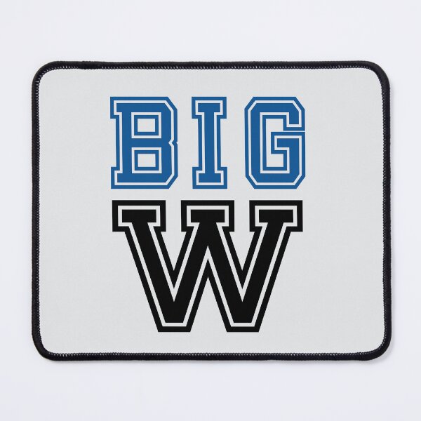 Item preview, "Big W" in blue and black designed and sold by PariSeine.
