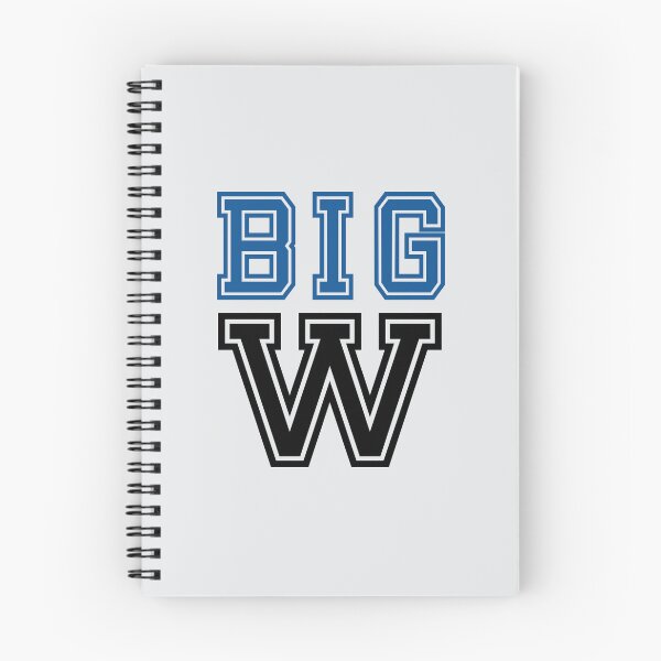 Item preview, "Big W" in blue and black  designed and sold by PariSeine.
