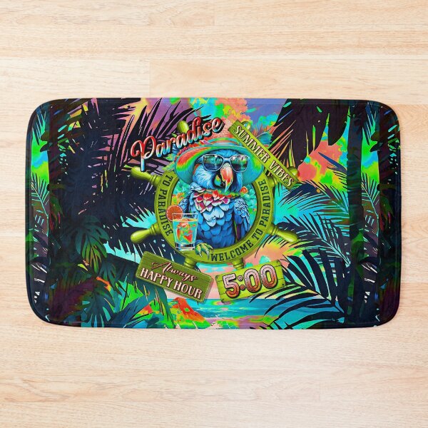Item preview, Always Happy Hour in Paradise It's 5 o'clock Parrot Summer Vibes designed and sold by MindWave THC.