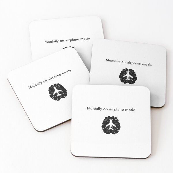 Item preview, Mentally on airplane mode, funny humar designed and sold by ArtistMart.