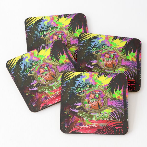 Item preview, Always Happy Hour in Paradise It's 5 o'clock Parrot Summer Vibes designed and sold by MindWave THC.