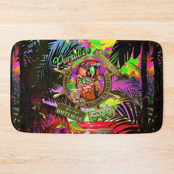 Item preview, Always Happy Hour in Paradise It's 5 o'clock Parrot Summer Vibes designed and sold by MindWave THC.