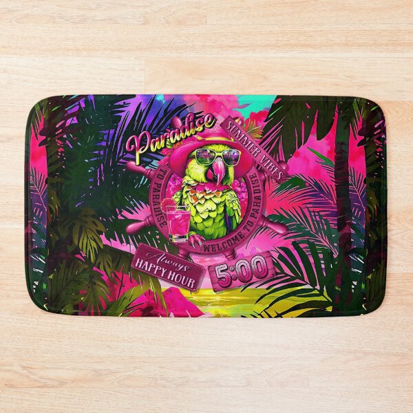 Item preview, Always Happy Hour in Paradise It's 5 o'clock Parrot Summer Vibes designed and sold by MindWave THC.