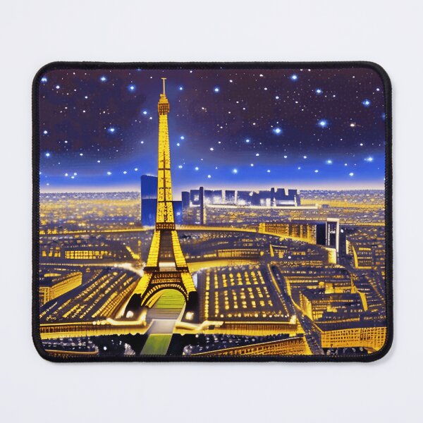 Item preview, Fantasy Aerial View of Paris Under the Stars designed and sold by Marymarice.