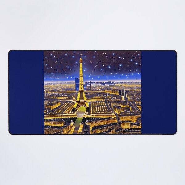 Item preview, Fantasy Aerial View of Paris Under the Stars designed and sold by Marymarice.