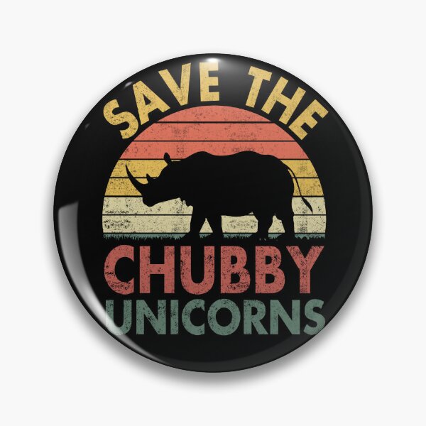 Item preview, Save The Chubby Unicorns Vintage Funny Rhino Animal Rights designed and sold by FernaRoje.