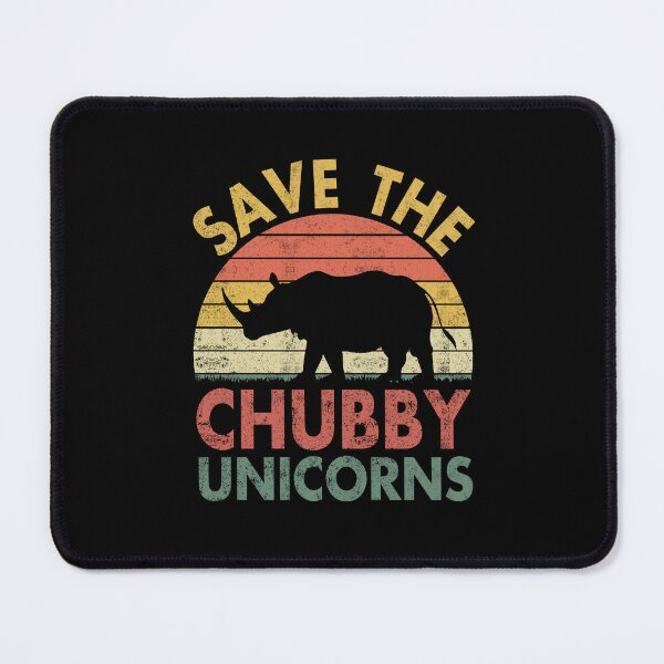 Item preview, Save The Chubby Unicorns Vintage Funny Rhino Animal Rights designed and sold by FernaRoje.