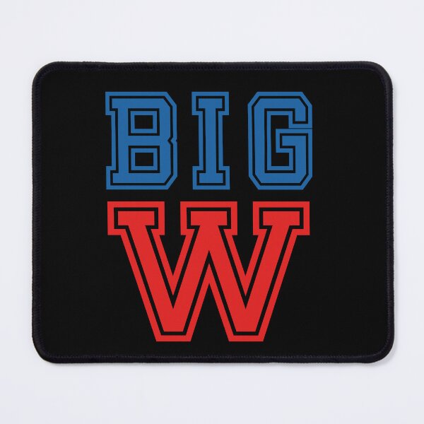 Item preview, "Big W" in blue and red  designed and sold by PariSeine.