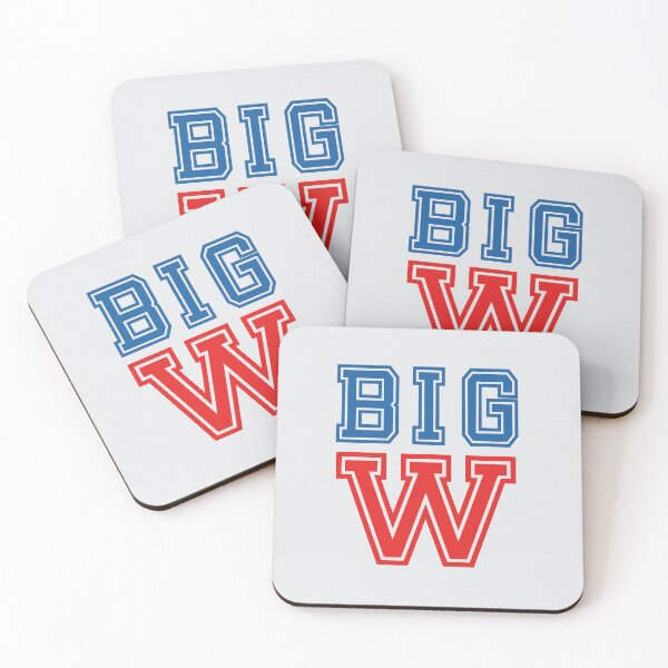 Item preview, "Big W" in blue and red  designed and sold by PariSeine.