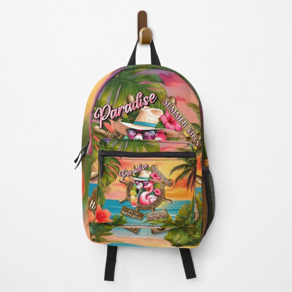 Item preview, Always Happy Hour in Paradise It's 5 o'clock Flamingo Bird Summer Vibes designed and sold by MindWave THC.