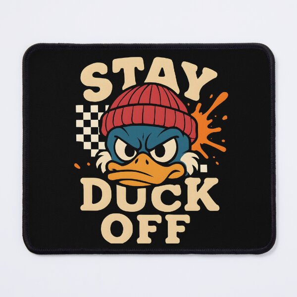 Item preview, Duck Off Mode – Angry Street Duck Cartoon Design designed and sold by Fragy72.