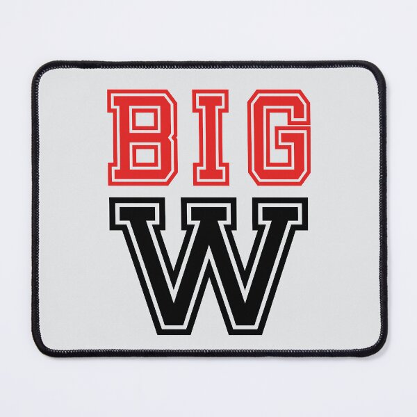 Item preview, "Big W" in red and black designed and sold by PariSeine.