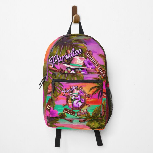 Item preview, Always Happy Hour in Paradise It's 5 o'clock Flamingo Bird Summer Vibes designed and sold by MindWave THC.