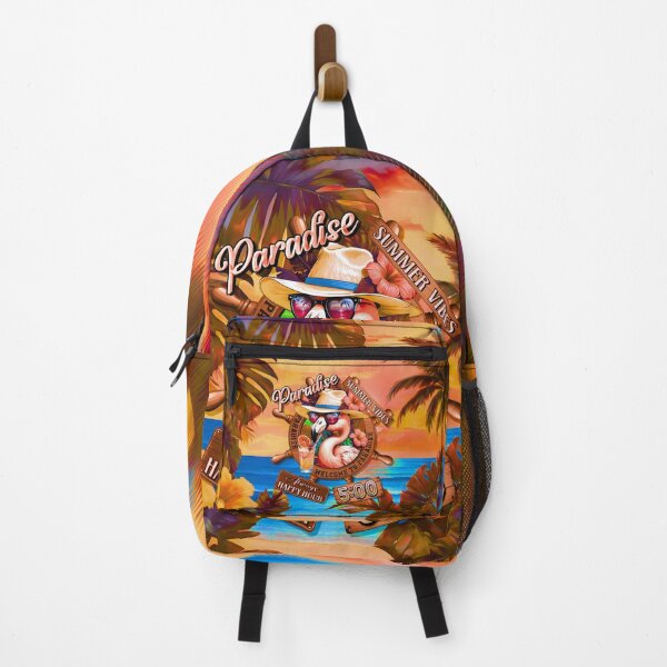 Item preview, Always Happy Hour in Paradise It's 5 o'clock Flamingo Bird Summer Vibes designed and sold by MindWave THC.
