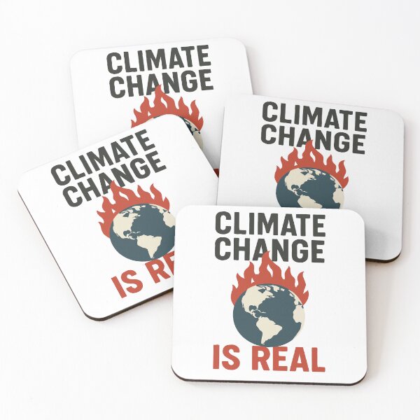 Item preview, Climate Change Is Real – Burning Earth Awareness Poster designed and sold by negve.