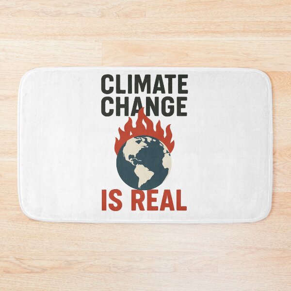 Item preview, Climate Change Is Real – Burning Earth Awareness Poster designed and sold by negve.