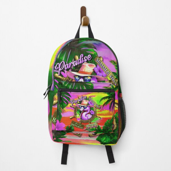 Item preview, Always Happy Hour in Paradise It's 5 o'clock Flamingo Bird Summer Vibes designed and sold by MindWave THC.