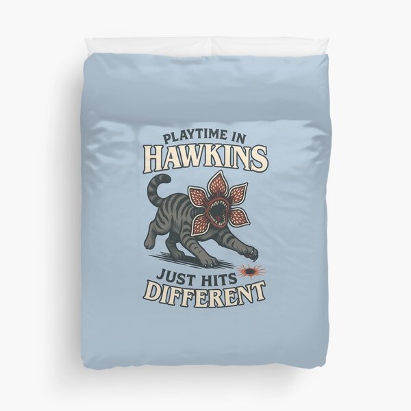 Item preview, Demogorgon Cat Chasing Chaos – “Playtime in Hawkins Just Hits Different” | Stranger Things Fan Art Design designed and sold by WAUZ.