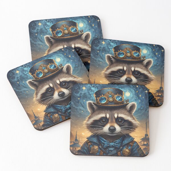Item preview, Steampunk Raccoon designed and sold by Angelandspot.